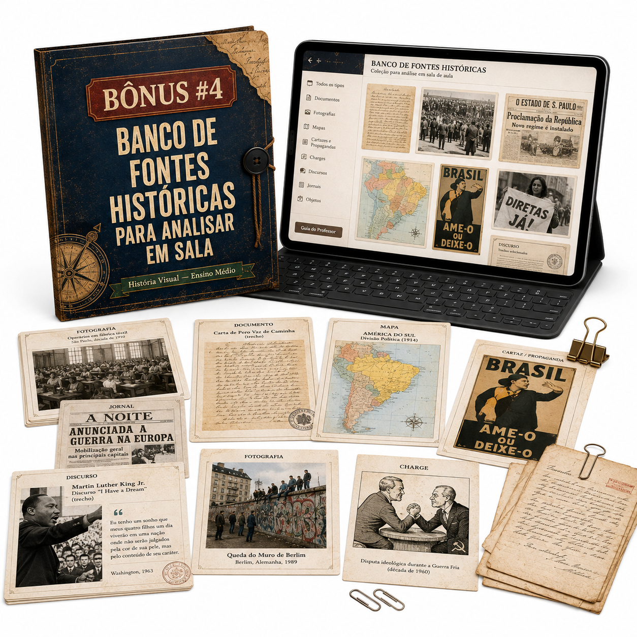 Bônus #4: Banco de Fontes Históricas para Analisar em Sala