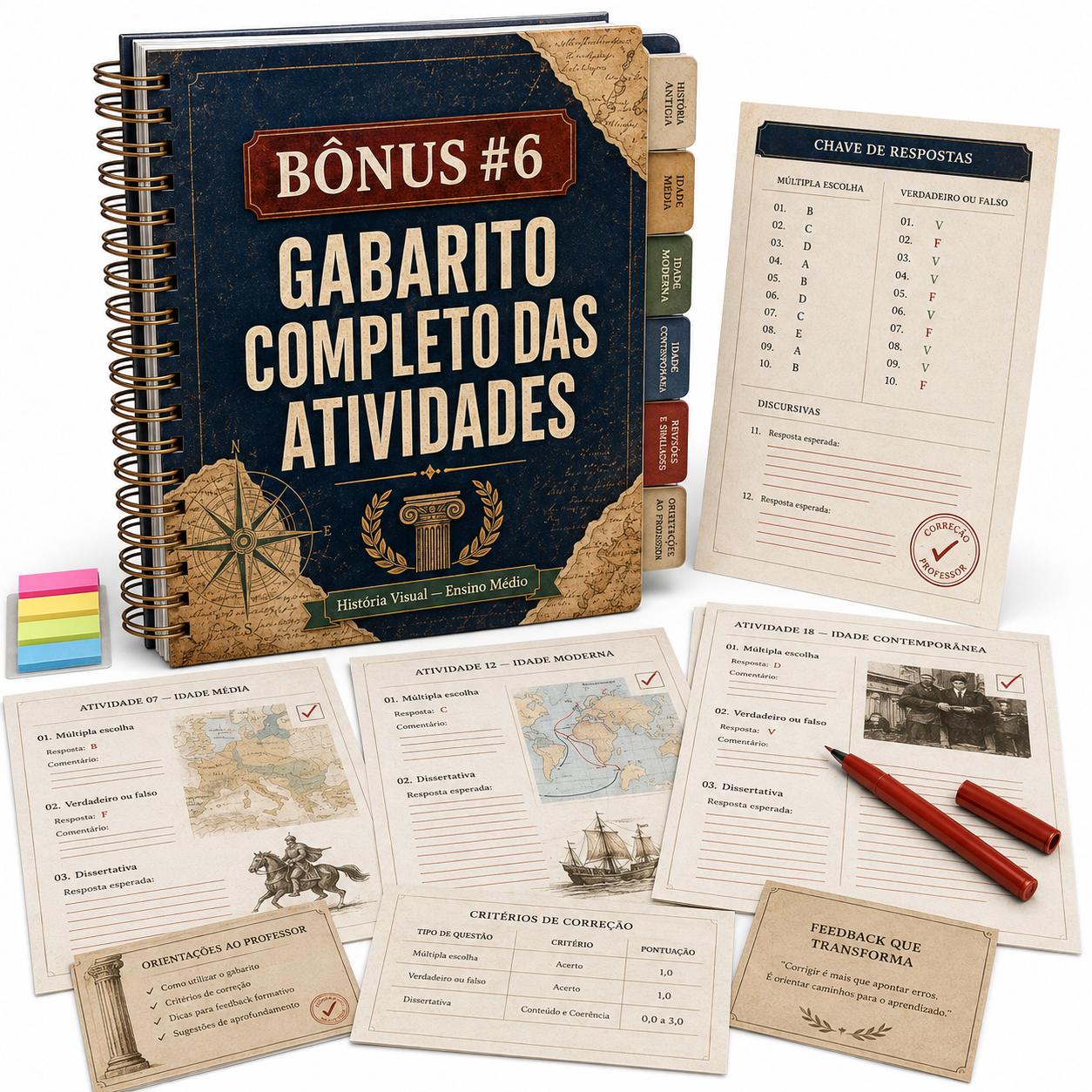 Bônus #6: Gabarito Completo das Atividades